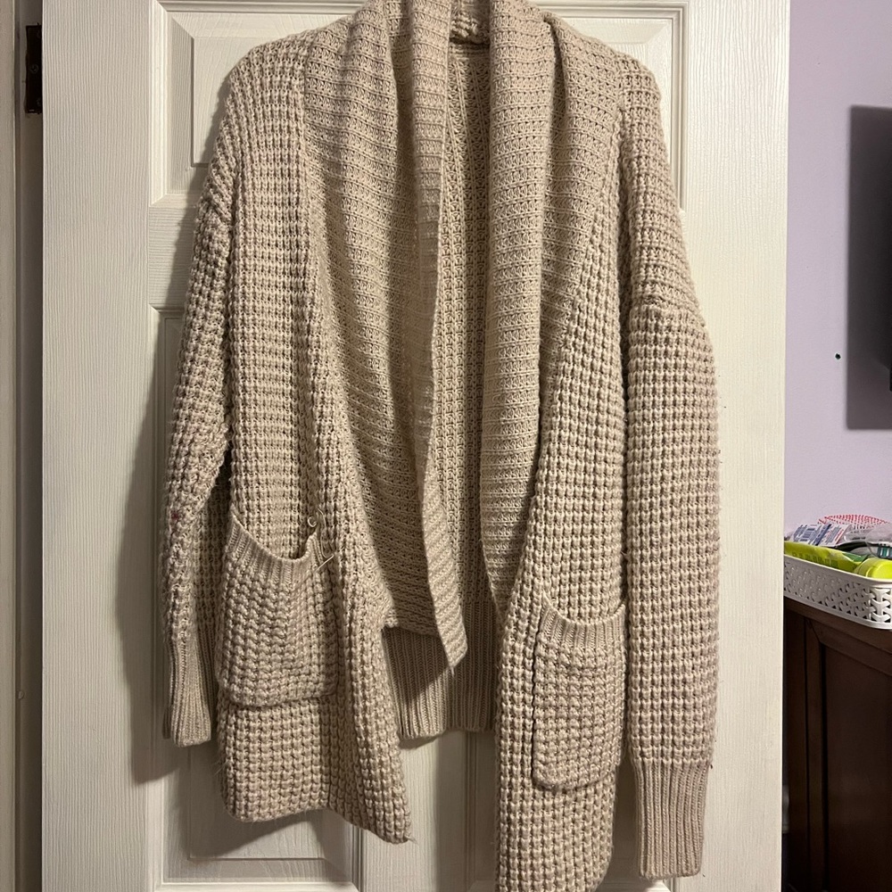 Oversized cozy cardigan